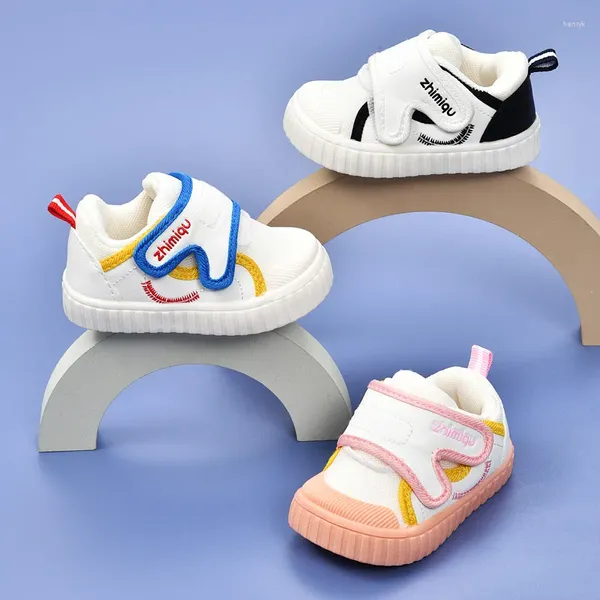 Primeiros caminhantes sapatos infantis para bebês meninas primavera outono 0-1-2 anos de idade sola macia meninos infantis