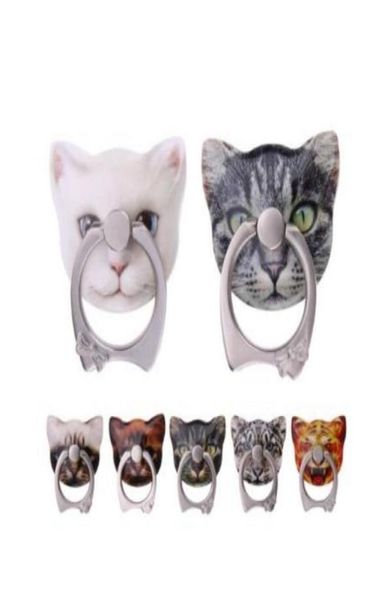 Bonito gatinho forma 360 roating gato dedo anel suporte do telefone móvel para iphone samsung huawei xiaomi todos os telefones inteligentes com ret9719854