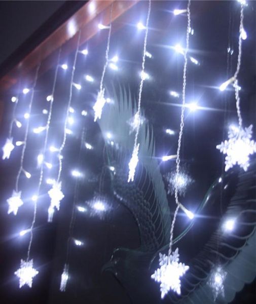 5m 216LED 35m 96led Fiocco di neve String Lighting Home Decorazione natalizia Luci natalizie Esterne impermeabili IP65 Tenda fata1686656