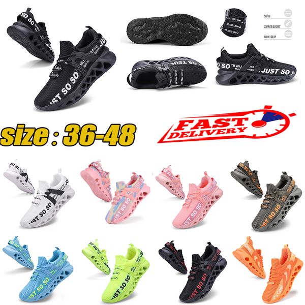 Scarpe da corsa da donna per uomo di alta qualità Sneaker comoda Sneaker superiore in mesh traspirante Cuscino leggero Scarpe da jogging sportive per navi veloci