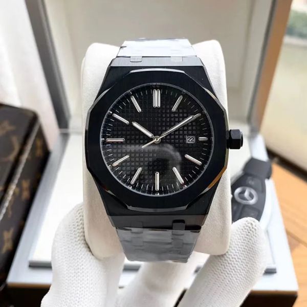 Relógio masculino de alta qualidade Audx Pix Luxury Men Watch 42mm Aço inoxidável Safira Silicone Banda Calendário Relógio Automático Oco Designer Relógios de Bolso
