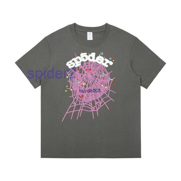 T-shirt da uomo Spider Web 555 Grafica 230gsm Cotone Estate Hip Hop Uomo O-Collo t Shirt Harajuku T-shirt maschile Top Tees Streetwear 20RZ