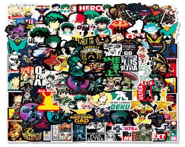 103050100 шт аниме мой герой академия граффити наклейки для ноутбука ноутбук скейтборд компьютер багаж мультфильм наклейка наклейка car4116248