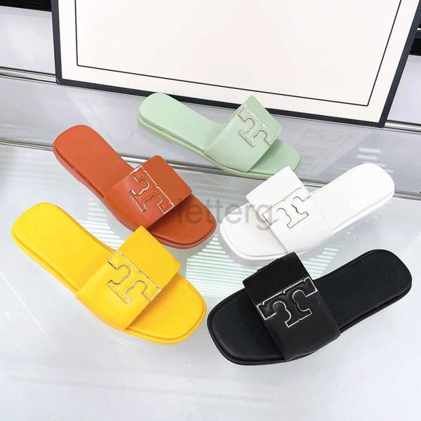 2024 Neue Luxus Sommer Frau Mode Marke Hausschuhe Designer Sandalen DHgate Doppel Trainer Slide Strand Slipper Lady Hotel Fabrik Vintage Indoor Schuhe Letterg