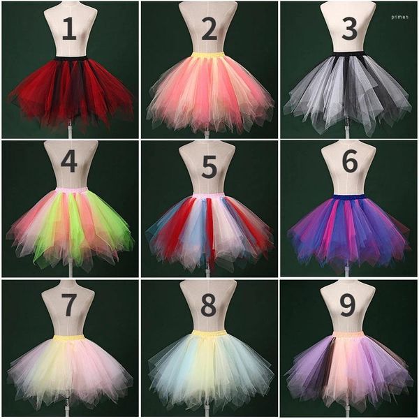 Gonne Donna Gonna Tutu Bianca Sottoveste Sotto Il Vestito Tulle Per Ragazze Tavolo Lungo Moda Per Adulti 2024