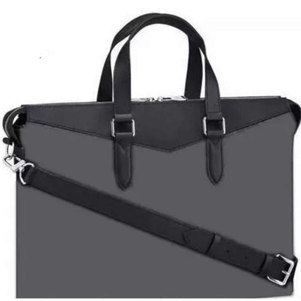 UOMINI DI MARCA CLASSICI Cartella EXPLORER con lettera nera M40566 Borse Borsa per laptop in pelle nera da uomo Borse a tracolla da uomo