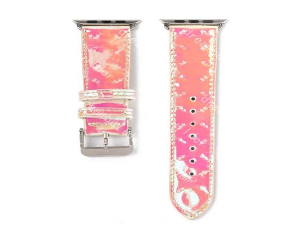 Fashion Strap Uhrenarmbänder für iPhone Uhrenarmbänder Band 41MM 12MM 42mm 38mm 40mm 44mm I Uhren 2 3 4 5 Bänder Lederarmband Streifen6438554