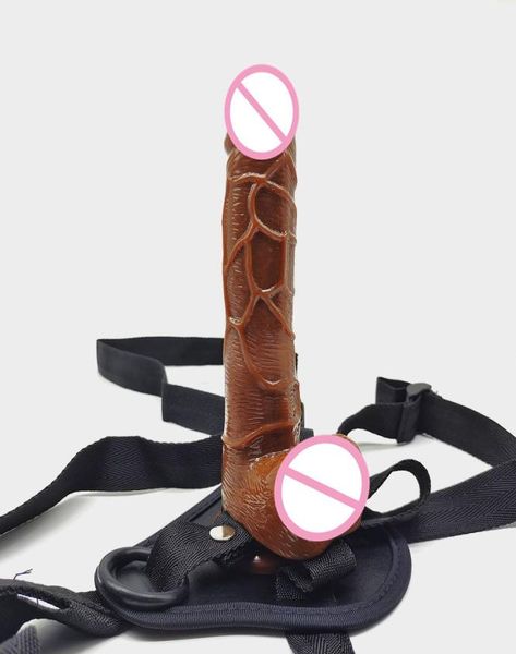 Beauty Items Strap-On-Dildo für Frauen, Silikon, künstlicher Sauger, großer realistischer weicher Penis, Strapons, Gürtel, Analsex, sexy Spielzeug für Paare2043628