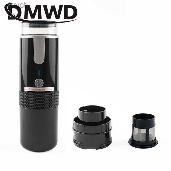 Kahve Yapıcılar Taşınabilir Kablosuz Kahve Tozu Kapsül Pompa Makinesi Elde Araba Şarjı Dış Mekan Elektrikli Brew Espresso Maker Extracter YQ240122