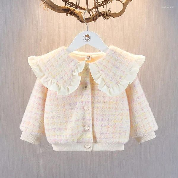 Daunenmantel Kinderbekleidung Mädchen Winter Kleines süßes Baby Mädchen Langarmbluse Herbst Oberbekleidung