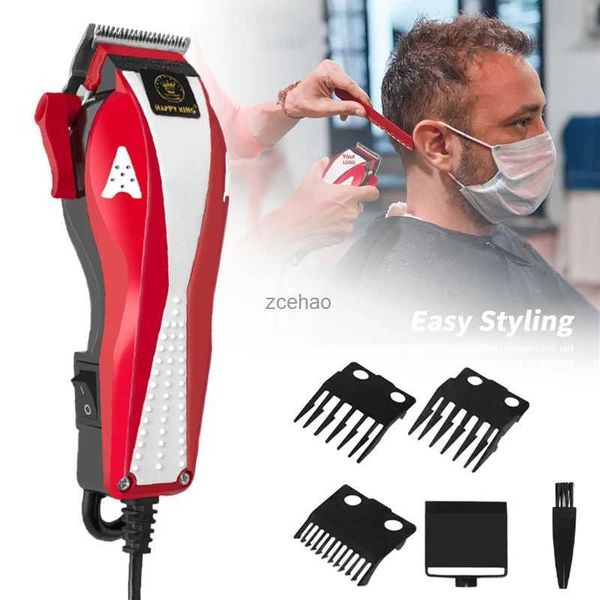 Haarschneidemaschinen, professioneller Friseur, AC-Haarschneidemaschine, 13 W, leistungsstarker Trimmer, Heimmann, leiser Rasierer, 1,9 m Kabel, Haarschneidemaschine, 3 Schutzkämme