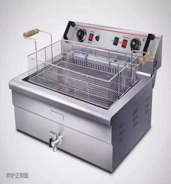 20L Büyük Elektrik Derin Fritöz Makinesi Gıda İşleme Ekipmanı Çin Donut Frey