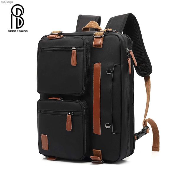 Zaini 3 in 1 Casual Business Men Zaino per computer Borsa per laptop Impermeabile in tessuto Oxford Lady Antifurto Zaino da viaggio per bagagli 3 stili