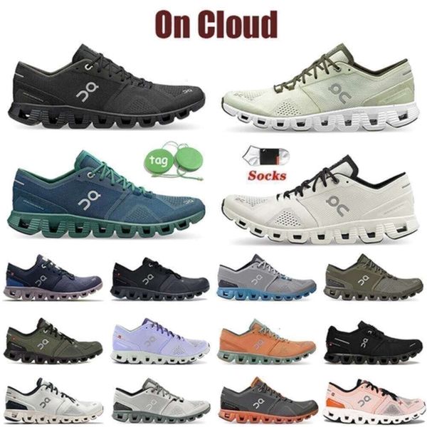 Sapatos de alta qualidade OG 2023 em esportes ao ar livre Designer Sapatilhas Sapatos Moda Mulheres Mens Triplo Branco Cloudnova Forma Eclipse Rose Turmeri