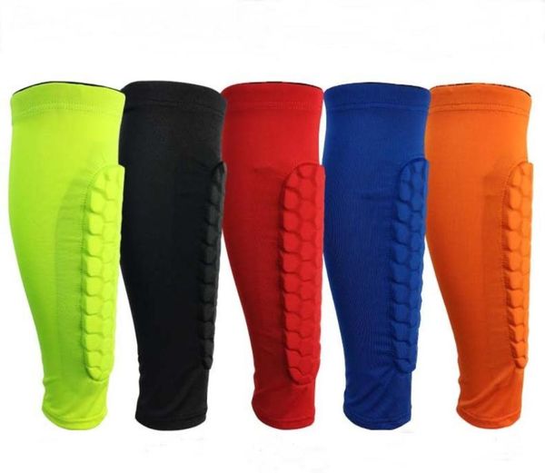 Protezione sportiva per polpacci a nido d'ape Manica per gambe MXL Protezione per gambe sportive 5 colori Basket Calcio Parastinchi Supporto per gambe AntiCrash8093225