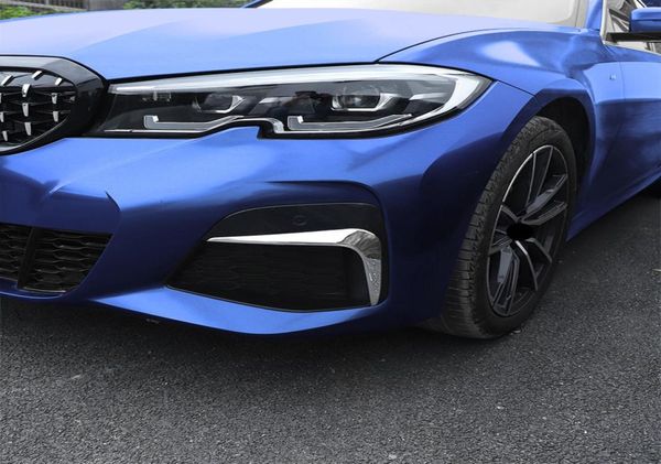 Edelstahl Nebelscheinwerfer Augenbraue Rahmen Dekoration Aufkleber Trim Für BMW 3 Serie G20 G28 2020 Auto Styling Modified6749431