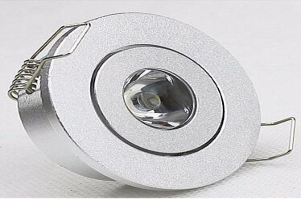 10 teile/los mini 1 W LED Downlight silber shell decke Schrank licht 3 W spot lichter led lampdownlights 110 V 220 V Zähler lampen4312830
