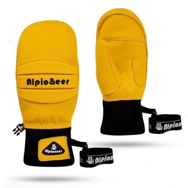 Luvas de esqui Snowboard Mittens Snowmobile Motocicleta Ciclismo Esqui Homens Mulheres Inverno Quente Neve À Prova D 'Água À Prova de Vento 231017 Gota Entrega Dh8Ug