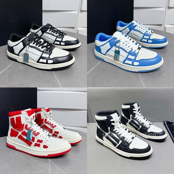 Designer Shoes Stars Court Sneakers Ma Court Hi Sapas de Canvas Homens Mulheres Skel Treinadores Calfskin High Top Shoes Tamanho 35-46