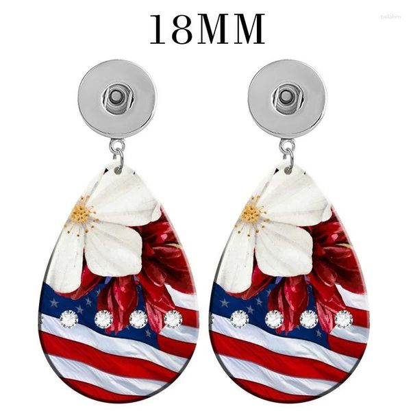 Brincos pendurados MOM Meninas Girassol 12mm 18mm Botão de pressão Gota Acrílica Eardrop Ear Stud DIY Jóias V2460