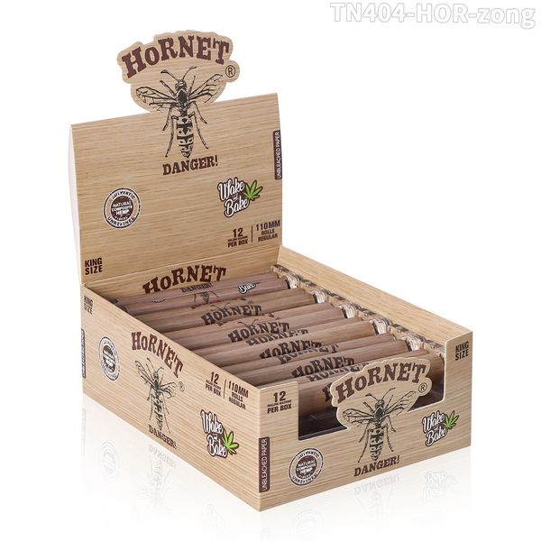 Máquina de rolamento de loja de fumaça hornet 110mm plástico cigarro jardim marrom hornet padrão curbers acessórios cigarro