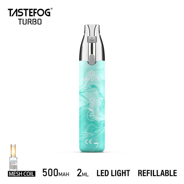 Tastefog Пустая одноразовая капсула для вейпа многоразового использования Vape Pen Tastefog Turbo с 10 мл электронной жидкости 12 вкусов, горячая распродажа в Европе
