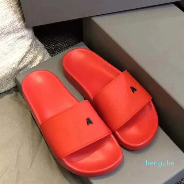 Clássicos Moda Homem Mulheres Chinelo Sandálias Slides Verão Sexy Plataforma de Couro Flats Sapatos Senhoras Chinelos de Praia