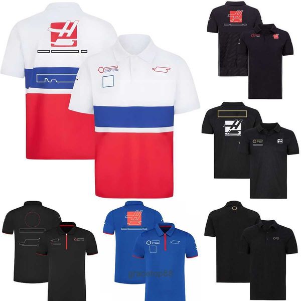 Nuove magliette da uomo e da donna Formula One F1 Polo Abbigliamento Top Racing Maniche corte Estate Car Fans Maglia ad asciugatura rapida Taglie forti 0peb