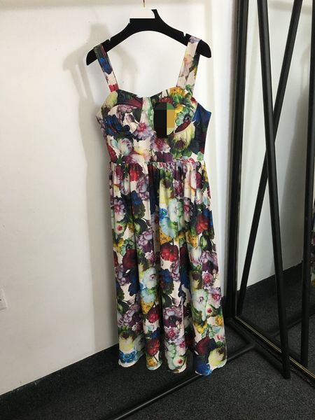 100001 l 2024 vestido de pista primavera verão vestido tripulação pescoço preto marca mesmo estilo vestido feminino moda alta qualidade 2024030