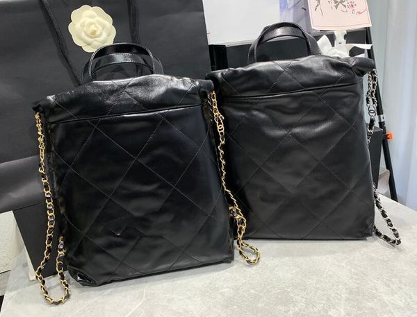 10a sacos de ombro espelho qualidade designer de luxo saco mini balde sacos bolsa de compras bezerro acolchoado tote preto bolsa mulheres prata cadeia saco hdmbags