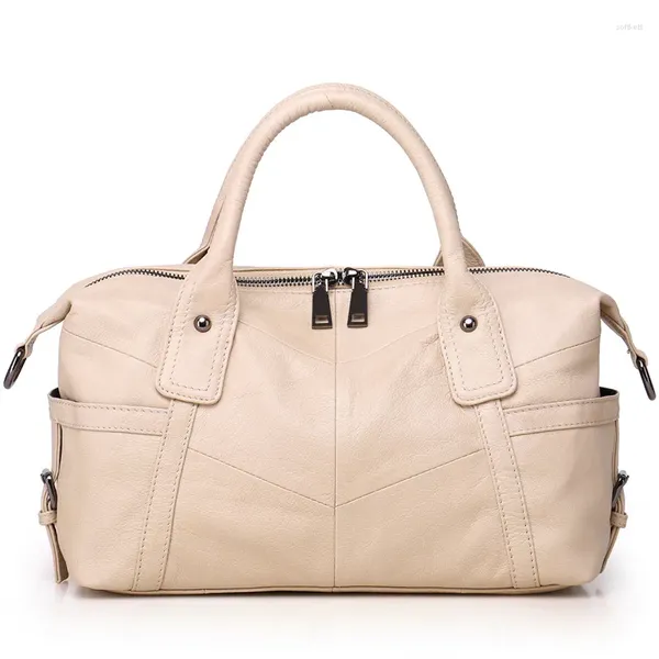 Borse da sera Nesitu Moda Caffè Bianco Nero Grigio Blu Top Grain Borsa da donna in vera pelle Borsa a tracolla tote femminile M8922