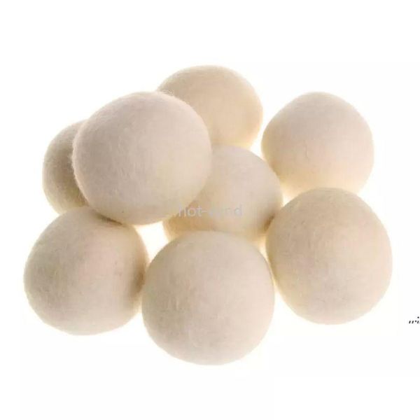 Andere Wäscheprodukte 7 cm wiederverwendbare Clean Ball Natürlicher Bio-Weichspüler Premium-Wolltrocknerbälle Xu Drop Delivery Home Garden Dhnq7