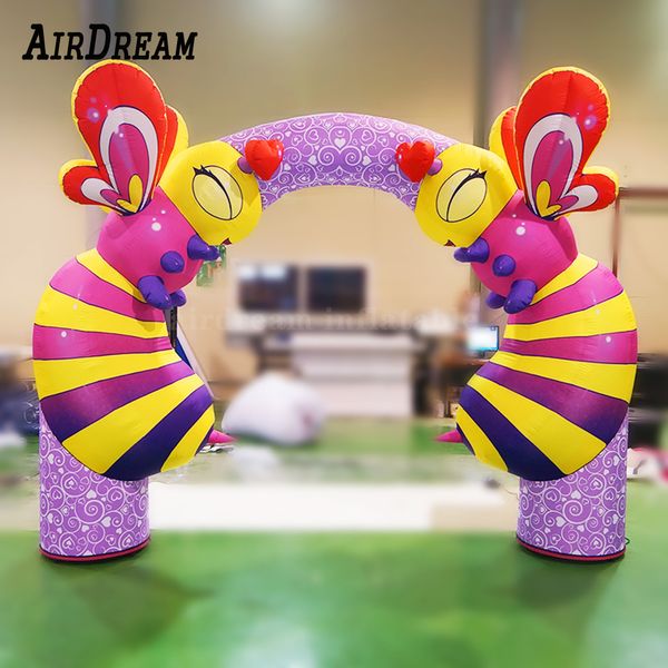 Arco de balão quadrado para exterior personalizado, 6m, 19,7 pés, personalizado, para publicidade, jardim zoológico inflável, entrada de boas-vindas, arco de balão