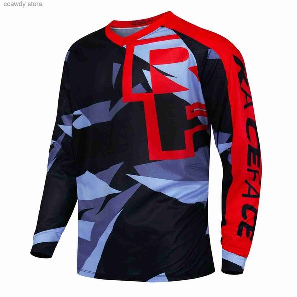 Herren T-Shirts Off Road ATV Racing T-Shirt AM RF Bicyc Cycling Bike Downhill Jersey Motorcyc Jersey Motocross Long Seve Sports ShirtH24123