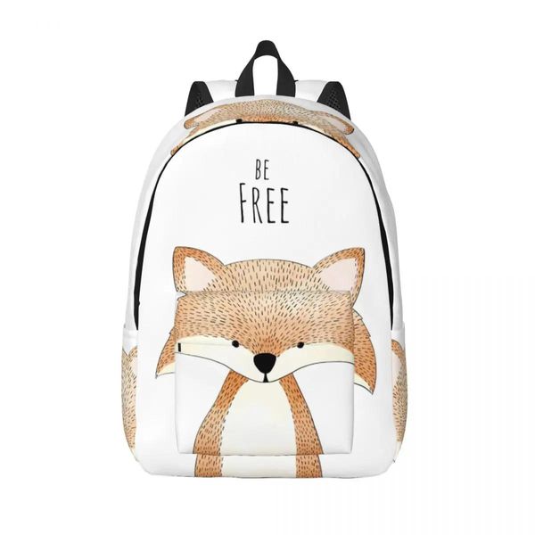 Sacos kawaii raposa impressão mochila animal engraçado rabisco kawaii mochilas adolescente universidade leve sacos de escola alta personalizado