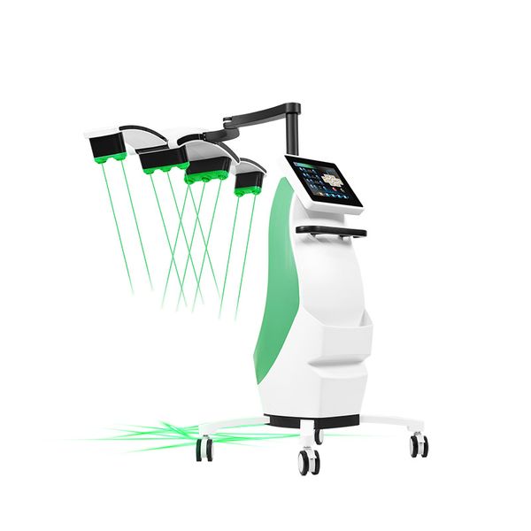 NUOVO 532NM Verde LLLT Laser Smeraldo Lipo Rimozione Terapia Indolore Corpo 10D Macchina per Scolpire il corpo