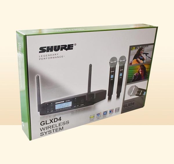 Microfoni Microfono Wireless GLXD4 Sistema professionale UHF Microfono dinamico 80M Microfoni palmari per feste, palcoscenici, canto, per 7658883