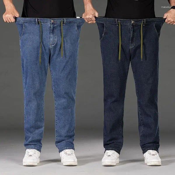 Jeans para hombres Hombre Tamaño grande Tela de mezclilla suelta Pantalones grandes para personas gordas 45-150kg Hombre Pantalon Homme