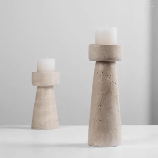 Castiçais centro velas de inverno moderno tealight apartamento castiçal único ao ar livre lustre bougeoir decorações para casa