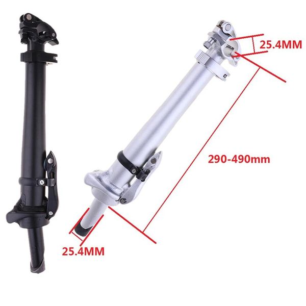 Spieße Verstellbarer faltbarer Fahrradlenkervorbau Fahrradvorbau-Riser Fahrradkomponententeile für Mountainbike-Rennradteile 290 mm 490 mm