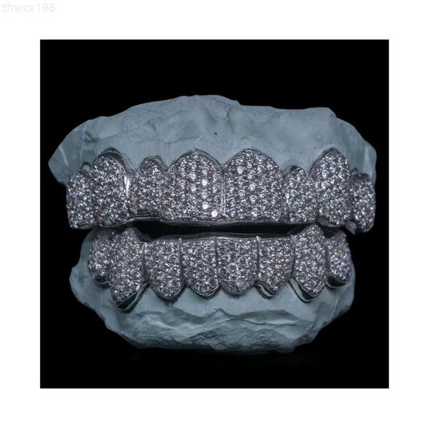 Золотые и серебряные грили для зубов сверху и снизу Vvs грили для зубов с муассанитовыми бриллиантами доступны по надежной рыночной цене