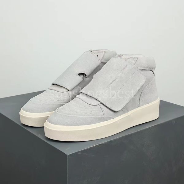 Designer Medos Rivalidade de Deus x Atletismo I Basquete FOG tênis Casual Originais Sapatos Branco Cinza Camurça Homens Esportes Baixo Sapatilhas EUR39-44