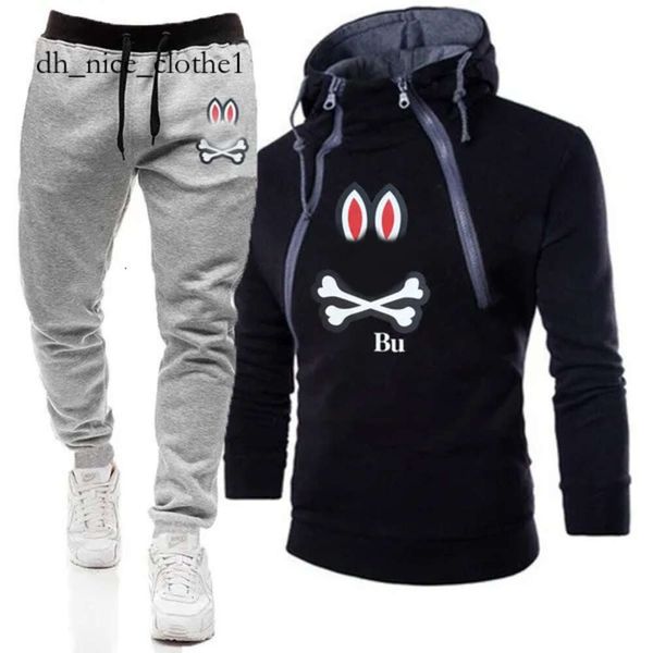 coniglietto psicologico Tute da uomo Felpe con cappuccio Plus Felpe casual Psychosdrama Inverno Coniglio Casual Fashion Set Plus 6168 felpa con cappuccio psyco bunny