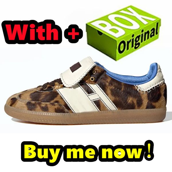 Повседневная обувь sambaitly leopard Vegan для мужчин и женщин кроссовки Cloud White Mystery Brown Core Black White Gum Wales bonner sambae кроссовки горячая распродажа 6D9C