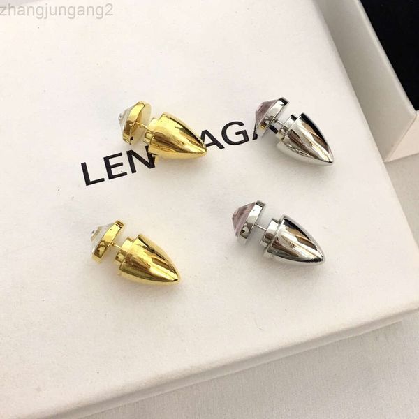 Designer Blenciaga Baleciaga b Family 21 Neue Kristall-Kugel-Ohrringe für Damen, fortschrittliches Temperament, Persönlichkeit, Ins-Stil, geometrische, glatte Diamant-Ohrringe