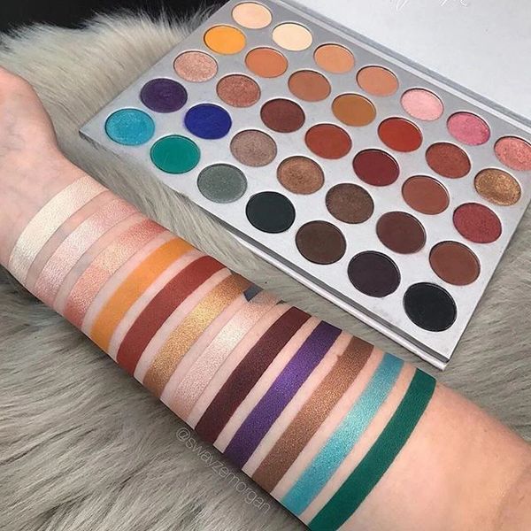 Paleta de sombras de longa duração com 35 cores, fácil de usar, maquiagem cosmética com glitter, beleza profissional, paleta de olhos 240122