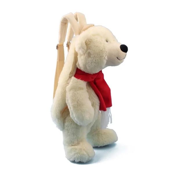 Сумки DIVAKIDS, плюшевая игрушка-кукла, маленькая школьная сумка для детского сада, рюкзак с полярным медведем, подарок на день рождения a5419