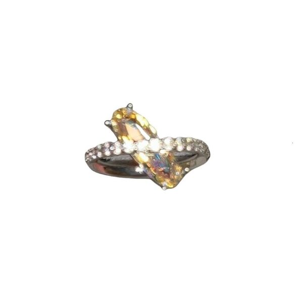 Anello Swarovski da donna di design di alta qualità con anelli a scatola Anello con bastone Dharma Anello con temperamento popolare di fascia alta