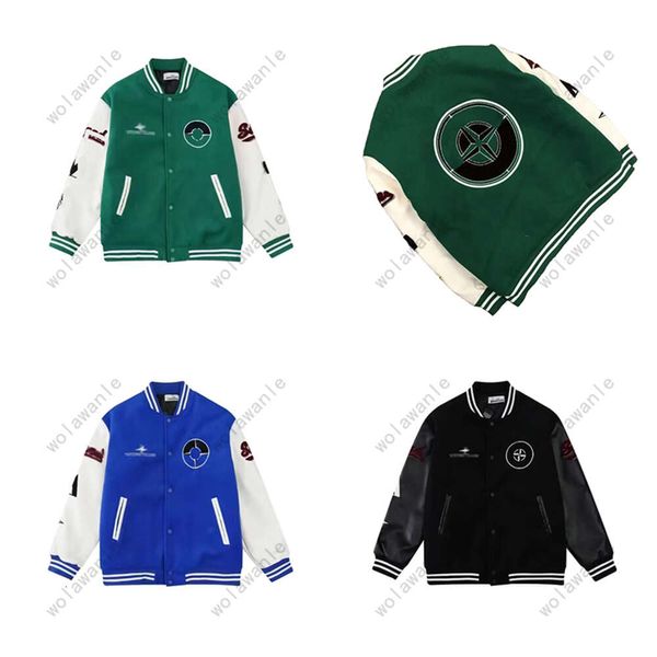 Atacado - jaqueta de pedra, jaqueta de ilha, moletom com capuz masculino, designer de moletom com capuz, jaqueta masculina, casaco feminino, jaqueta de penas, uniforme de beisebol europeu e americano, homens, mulheres, estilo pedra