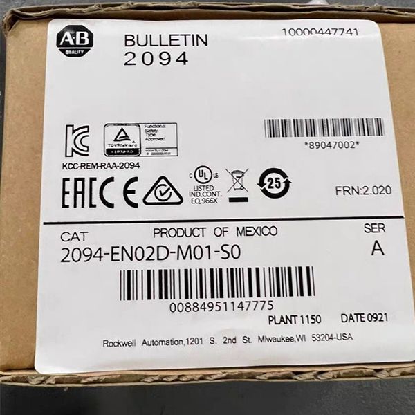 Driver servo 2094-EN02D-M01-S0 do módulo de alimentação da linha central de Allen Bradley 2094-EN02D-M01-S0